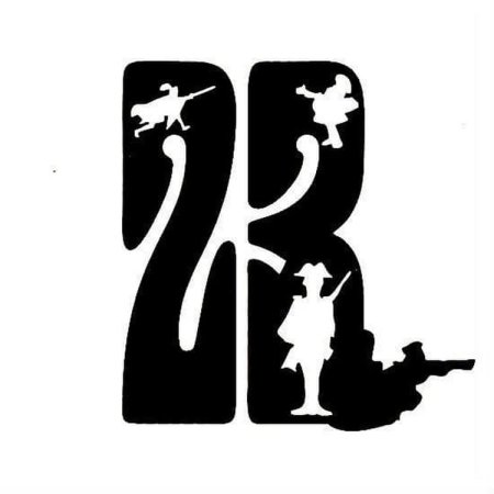 Трафарет 23 февраля