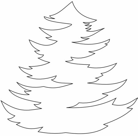 Трафарет "елка"