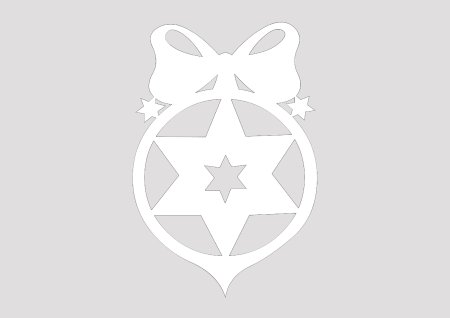 Трафареты новогодних игрушек
