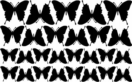 Трафарет бабочки 3д на стену (46 фото)