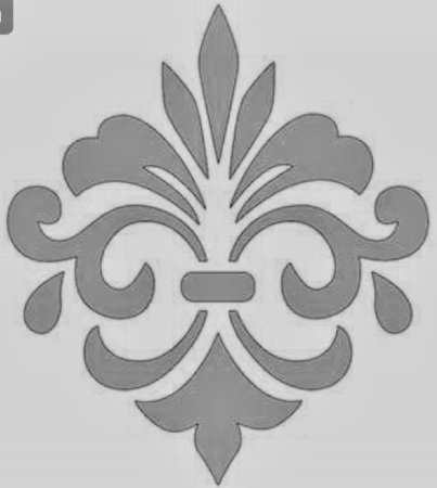 Дамасский узор трафарет