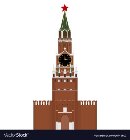 Спасская башня Кремля vector