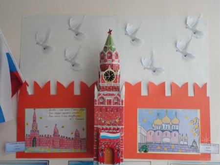Спасская башня Кремля рисование
