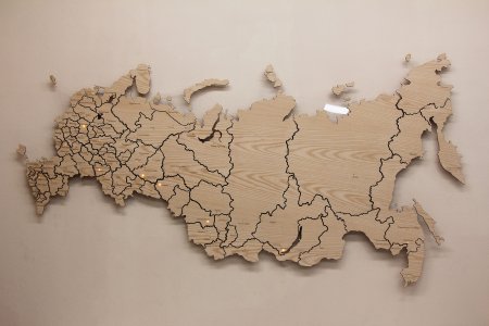 Спилс-карта России магнитный пазл