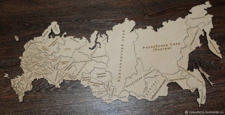Пазл "карта России"