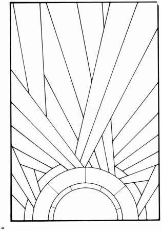 Витраж геометрия арт деко