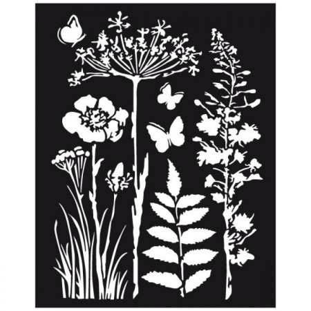 Силуэты трав и цветов