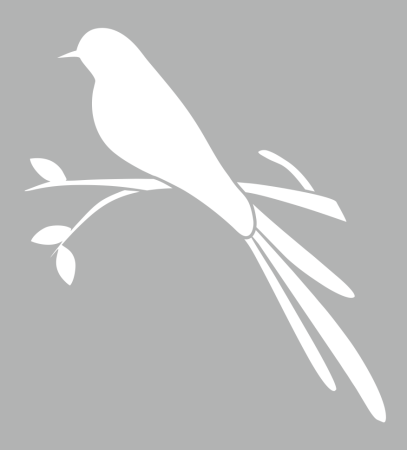 Трафарет птицы на стену