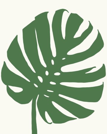 Лист папоротника трафарет
