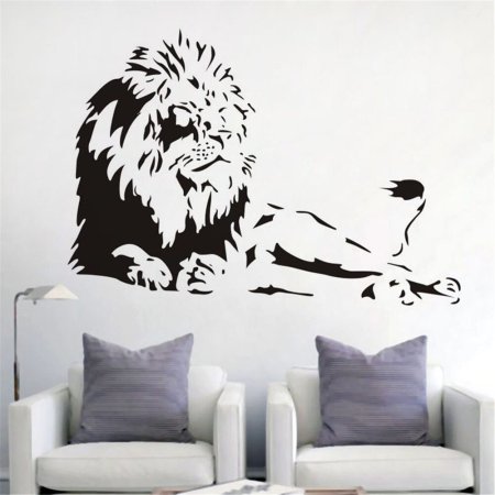Трафарет льва для стен под покраску (50 фото)