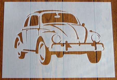 Трафарет машина на стену