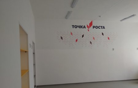 Баннер на стене «точка роста»