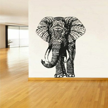 Трафарет слона на стену (49 фото)