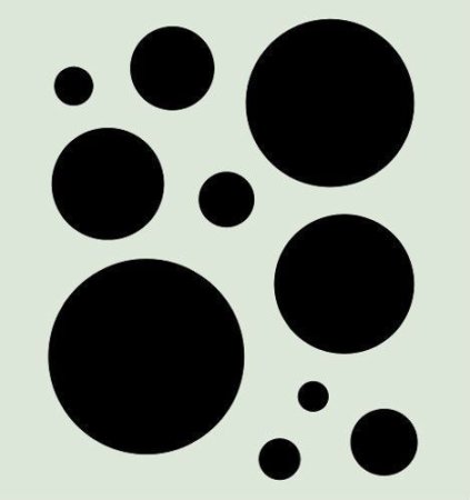 Трафареты для стен круги