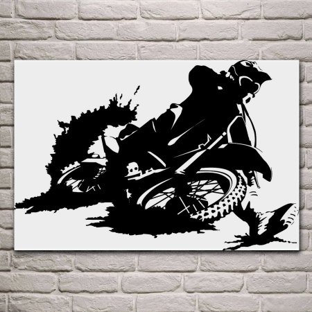 Трафарет мотоцикла на стену (48 фото)