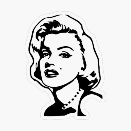Мэрилин Монро line Art