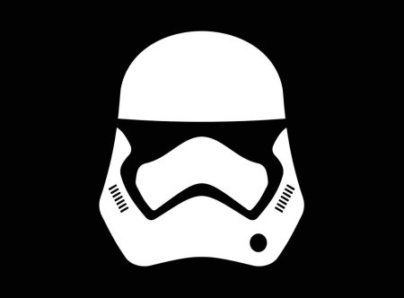Шлем штурмовика Star Wars вектор