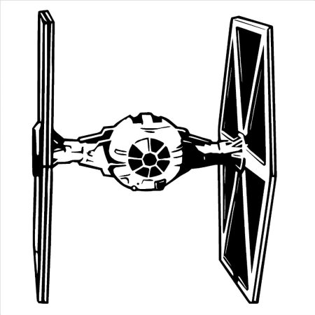 Tie Fighter вид сбоку