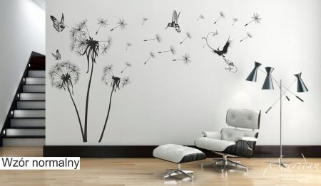 Трафарет одуванчика на стену