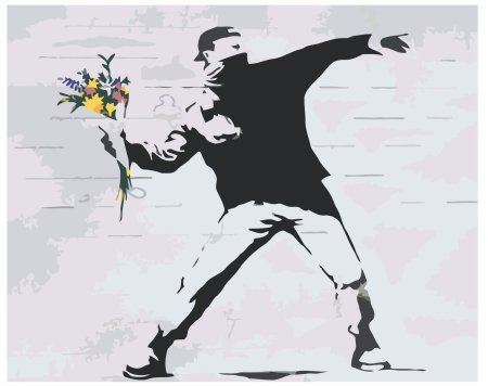 Banksy Flower Thrower