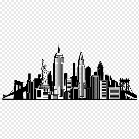 Силуэт города Нью Йорк