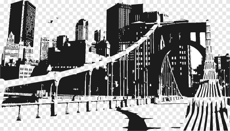 Силуэт города Нью-Йорк New York