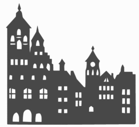 Силуэт старинного города