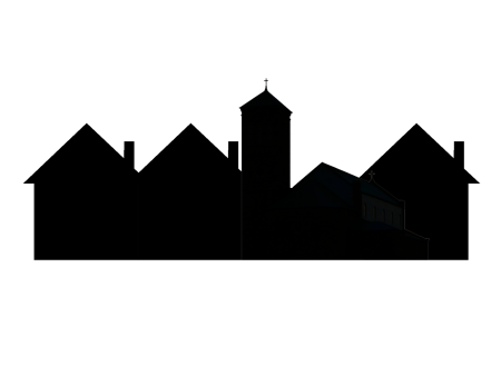 Силуэты домов города