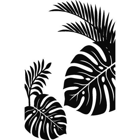 Monstera Leaf контур