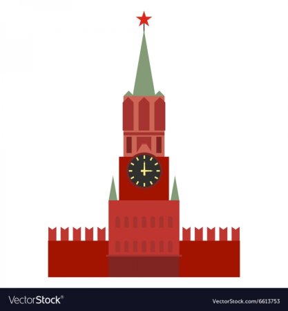 Спасская башня Московского Кремля вектор