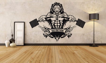 Граффити в спортзале