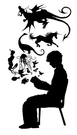 Силуэты персонажей книг