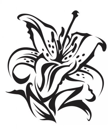 Стилизация лилии