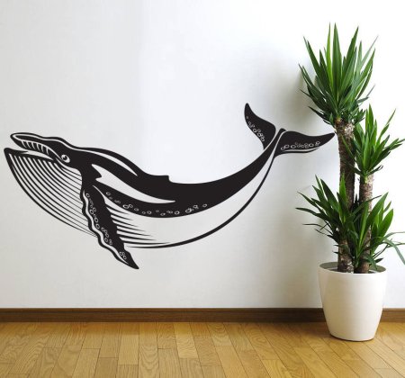 Трафарет кита на стену (47 фото)