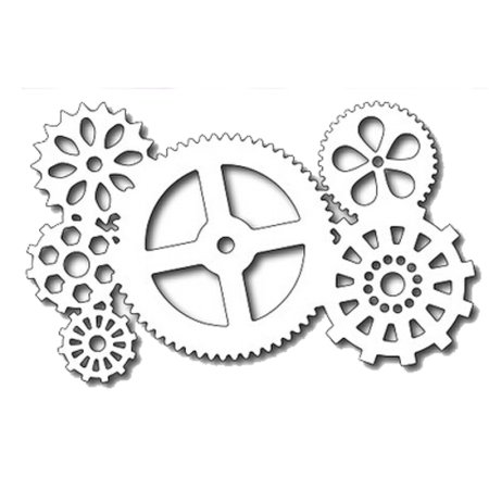 Трафарет "шестеренки"