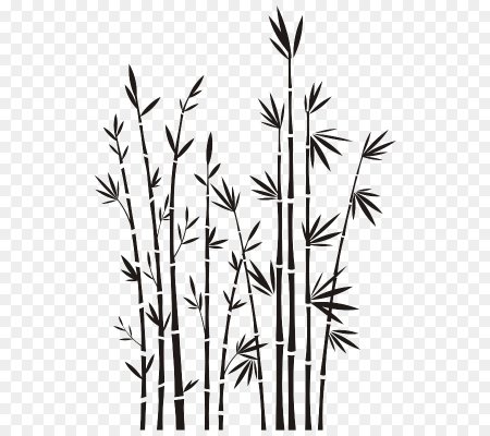 Трафарет бамбук