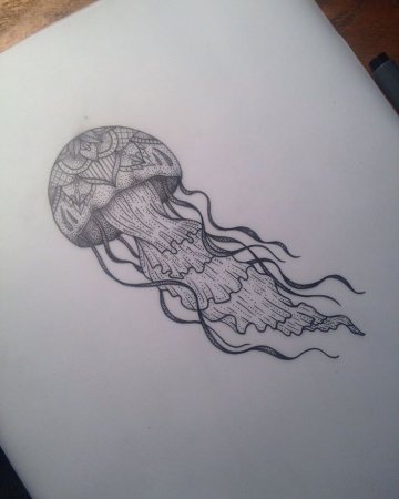Jellyfish Craft for Kids Stencil