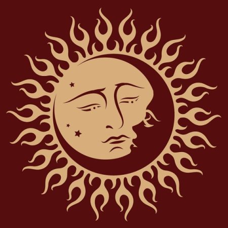 Наклейки солнце и Луна