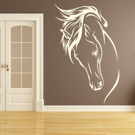 Трафареты лошадей на стену