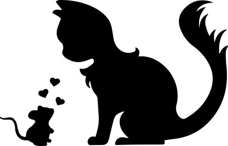 Силуэт кошки