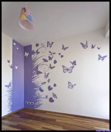 Трафарет для фиолетовой стены (49 фото)
