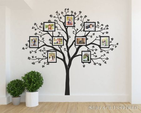 Трафарет семейного дерева на стену (49 фото)