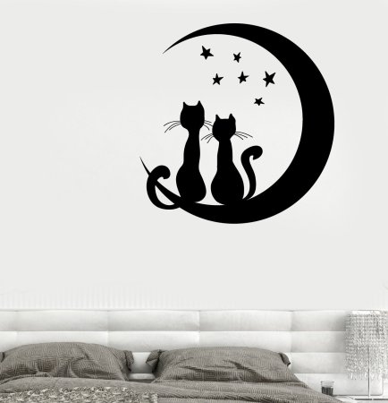 Котик трафарет