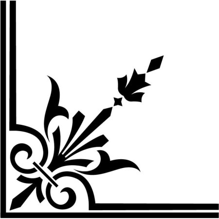 Трафареты для декора угол