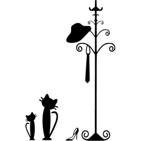 Вешалка силуэт