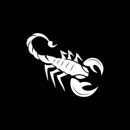 Трафарет скорпиона для броши