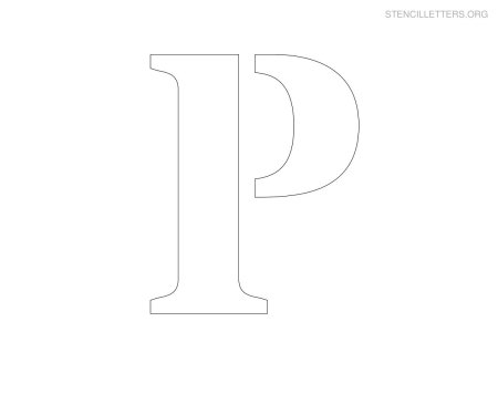 Трафаретная буква р