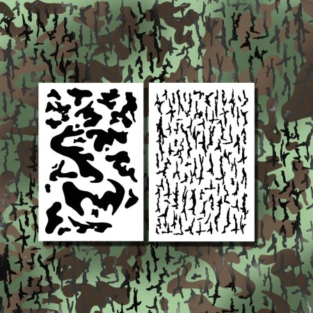 Трафареты для аэрографии камуфляж