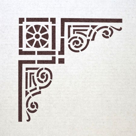 Трафареты для декора угол