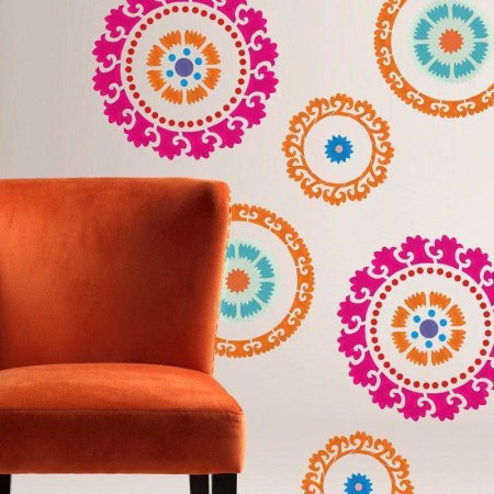 Круги трафареты для декора стен